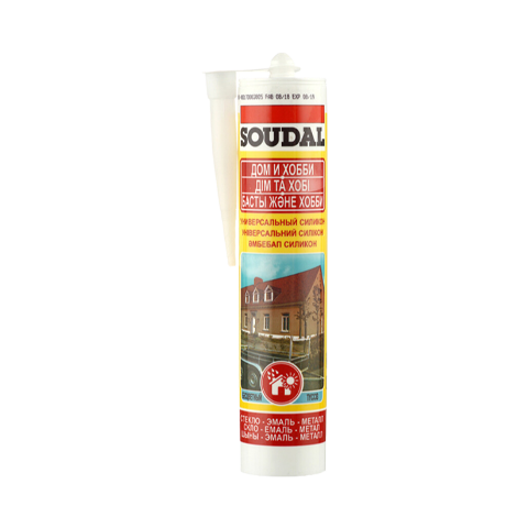Герметик универсальный SOUDAL силиконовый бесцветный 280мл