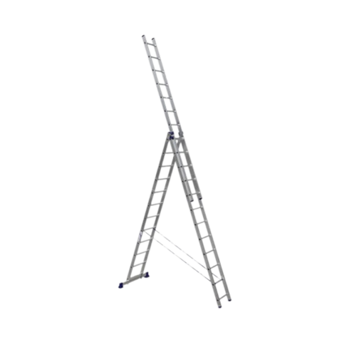 Алюминиевая трехсекционная лестница Alumet 3*12