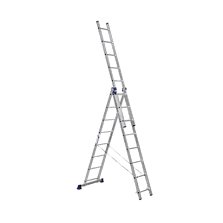 Алюминиевая трехсекционная лестница Alumet 3*8