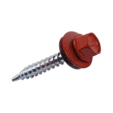 Саморез кров. со сверлом по металлу RAL 3011 (коричнево-красный) 5.5х19