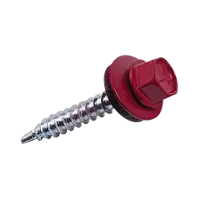 Саморез кровельный со сверлом по металлу RAL 3005 (вишня) 5.5х19