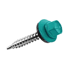 Саморез кровельный со сверлом по металлу RAL 5021 (водная синь) 5.5х25
